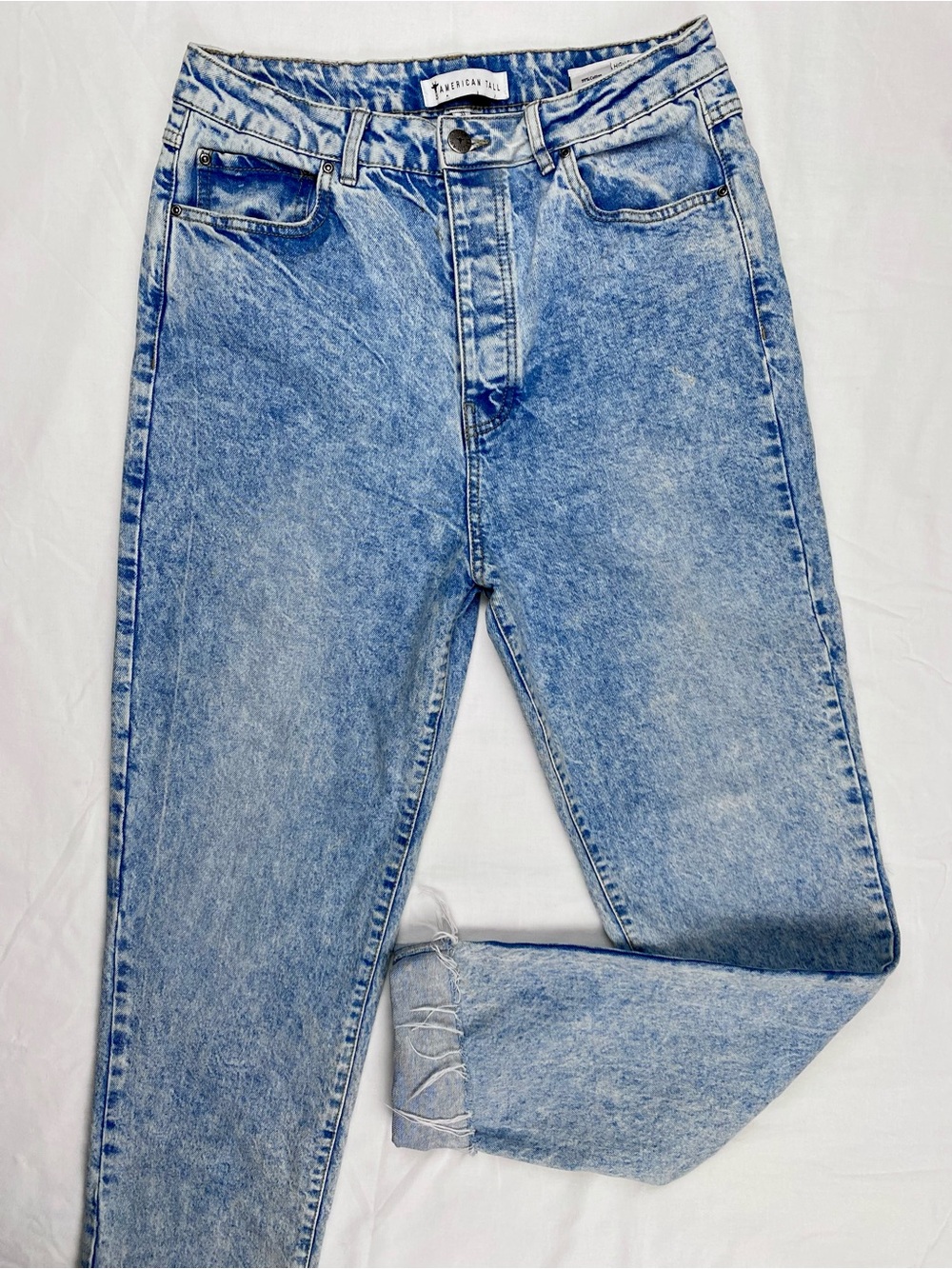 Light Blue Slim Straight Jeans — American tall